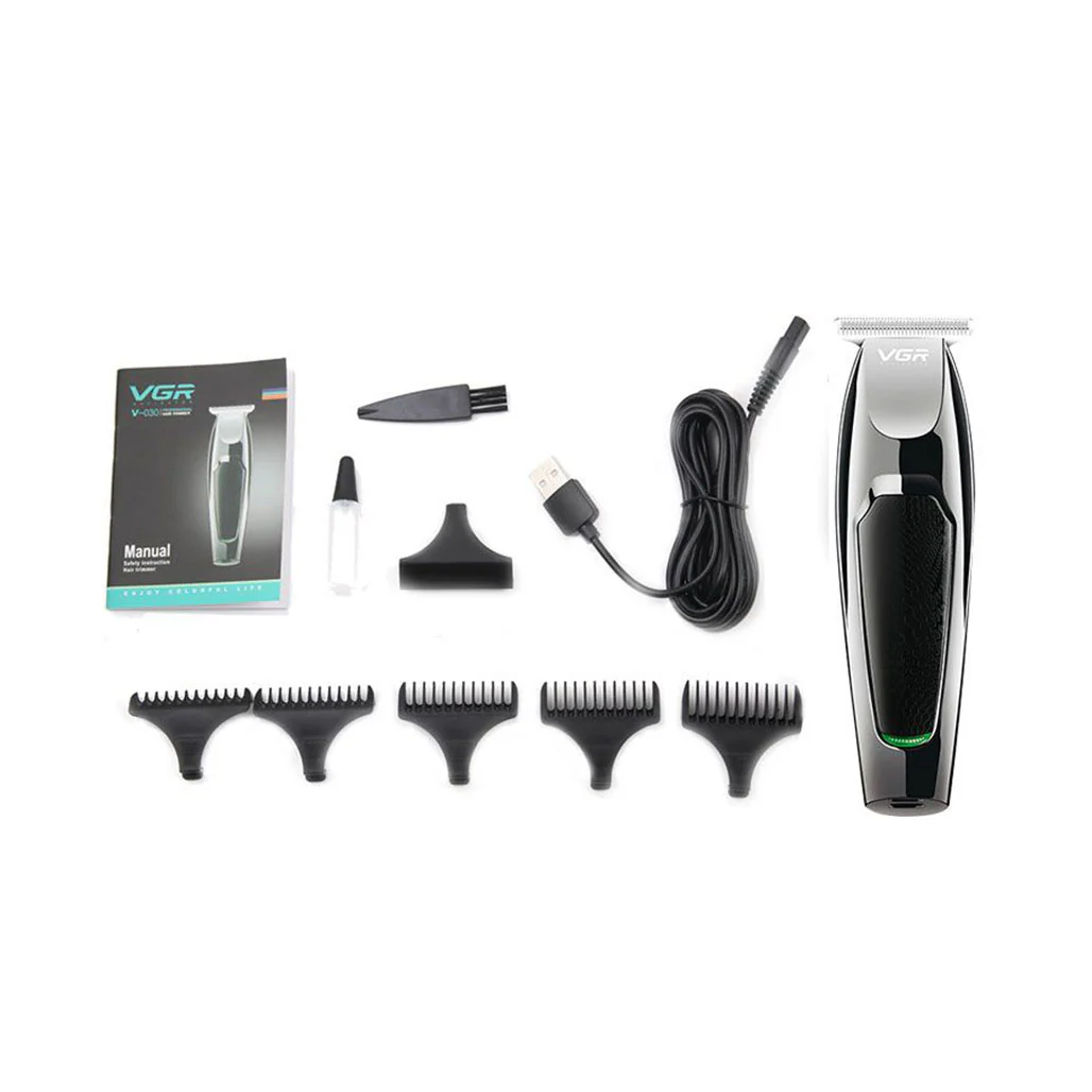 VGR V-030 Professional Cordless Hair Trimmer | Stainless Steel Blades & USB Charging | Home Haircut Kit for Men - Image 4