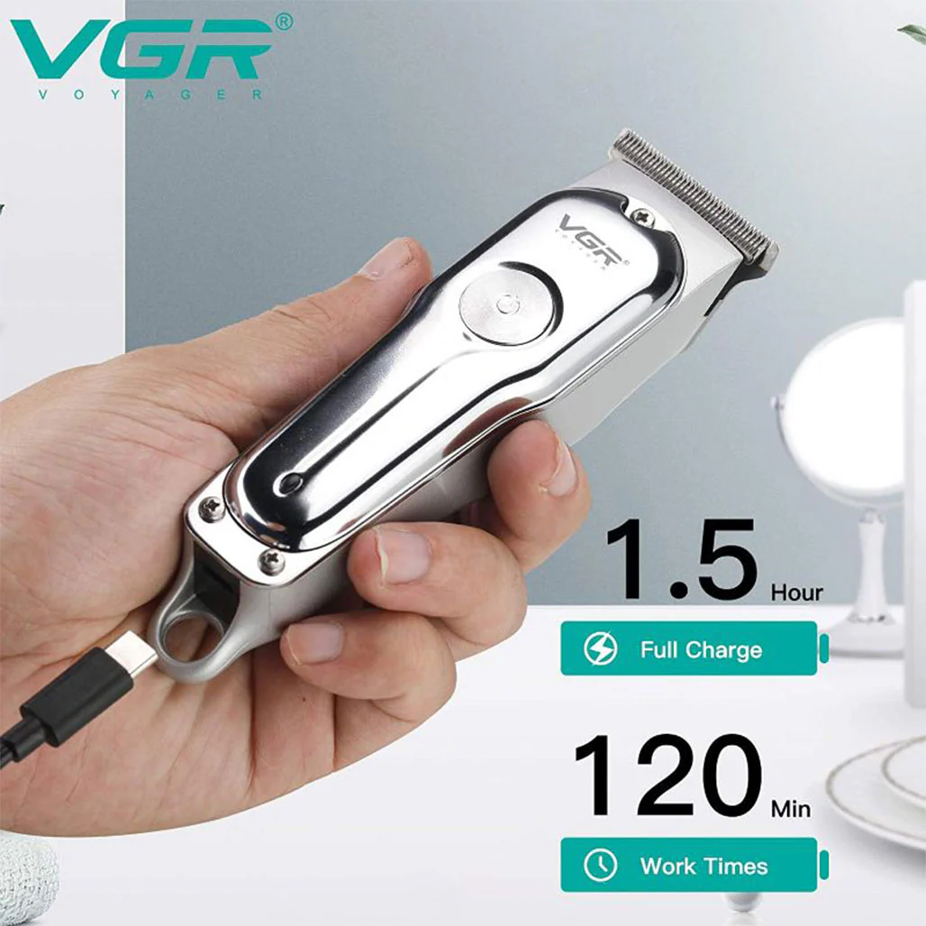 VGR V-071 Hair Clippers & Beard Trimmer for Men | Cordless Waterproof Grooming Kit with USB Charging - Image 4