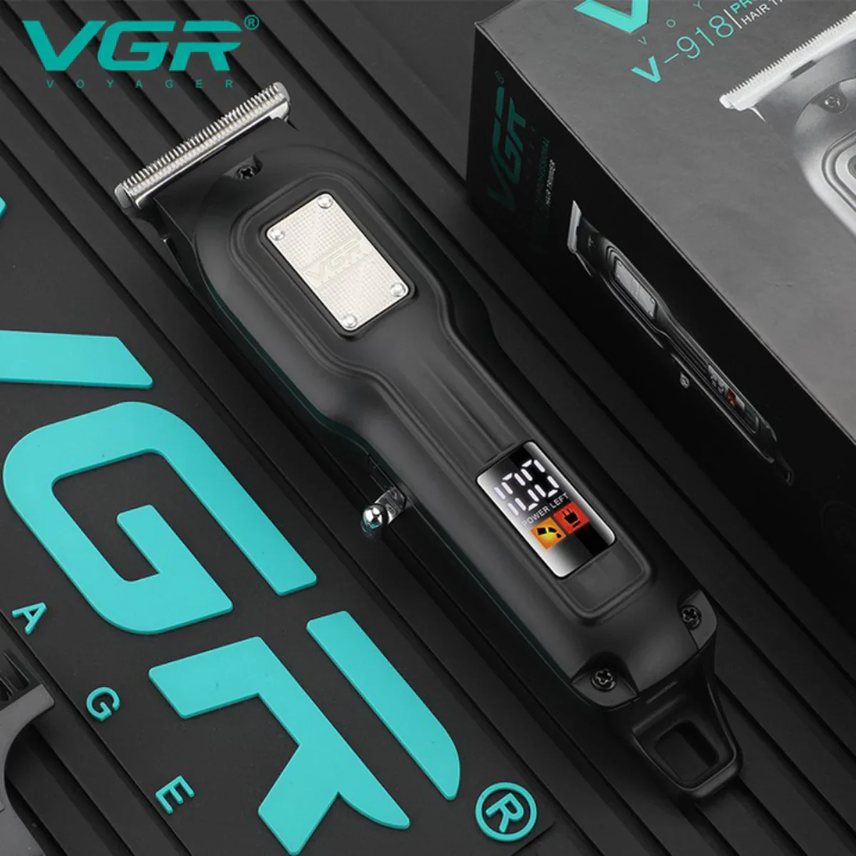 VGR V-918 Professional Hair Trimmer with Precision T-Blade, LED Display, and 100-Minute Runtime - Image 5