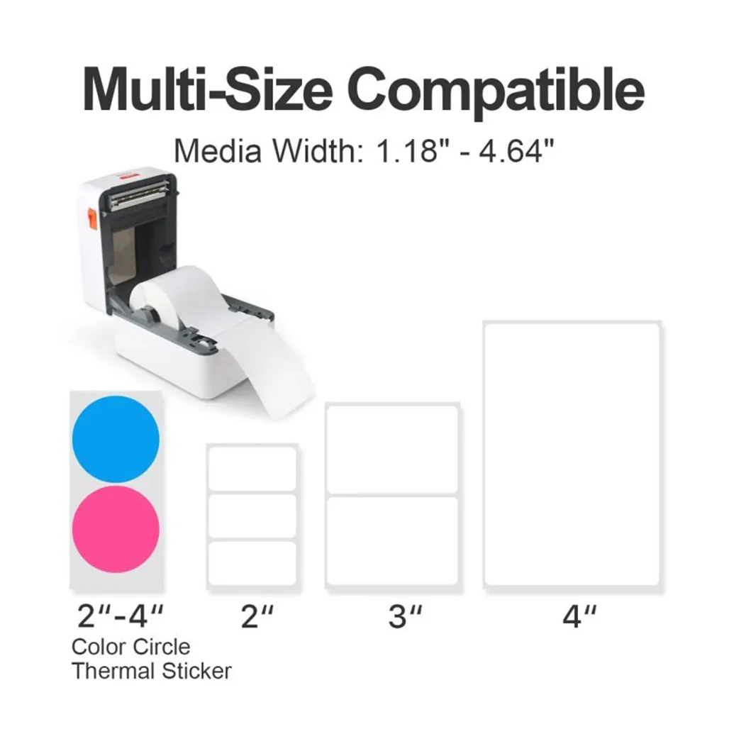 W Tech WT102 Direct Thermal Label Printer - Image 3