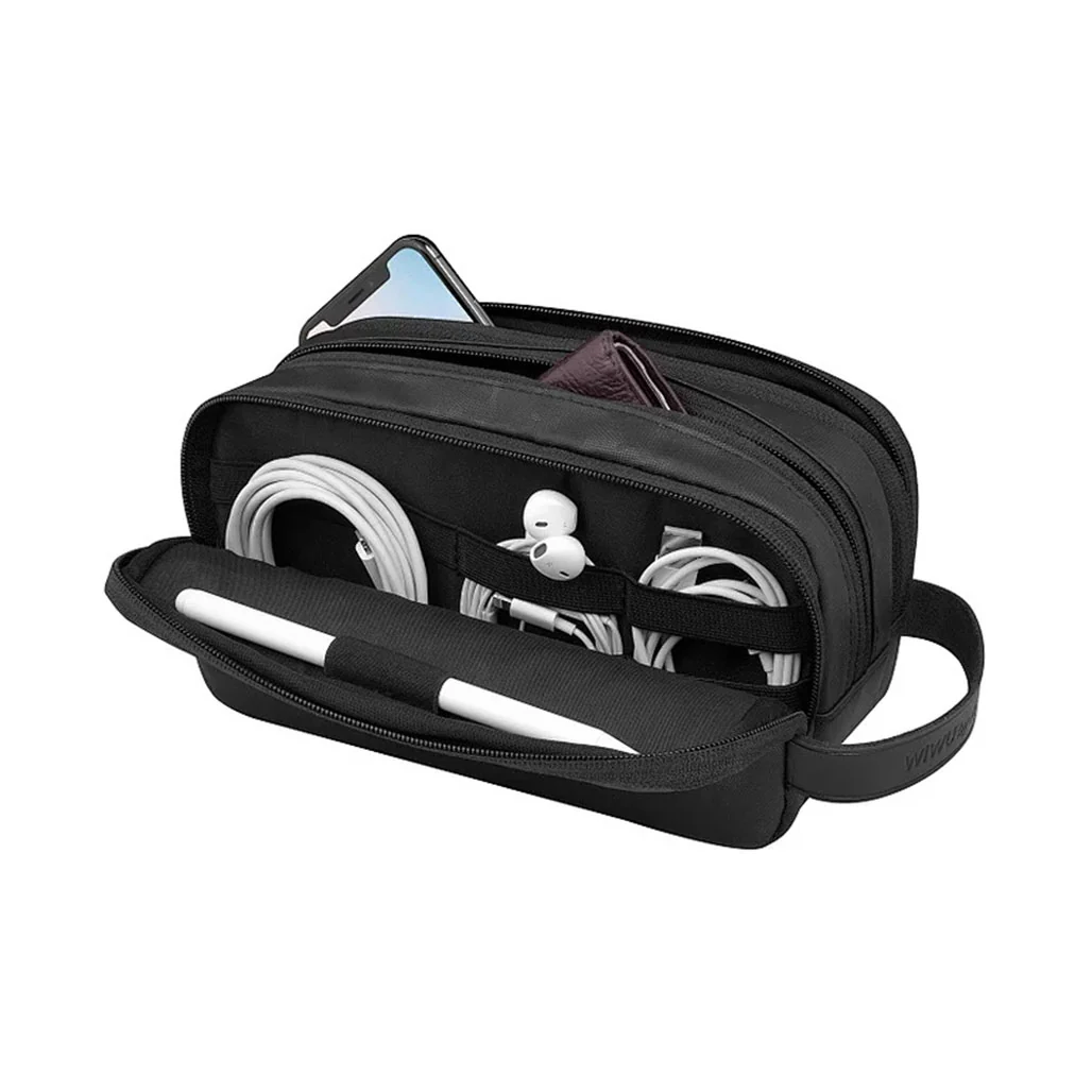 WiWU Salem Travel Pouch - Black Camouflage | Compact & Durable - Image 4