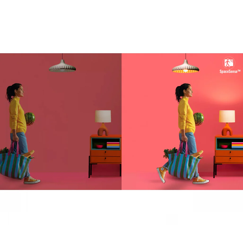 WiZ Smart WiFi LED Light Bulb E27 – 2 Pack, Colour & White Ambience, 60W Equivalent, App & Voice Control, Indoor Home Lighting for Living Room & Bedroom - Image 4