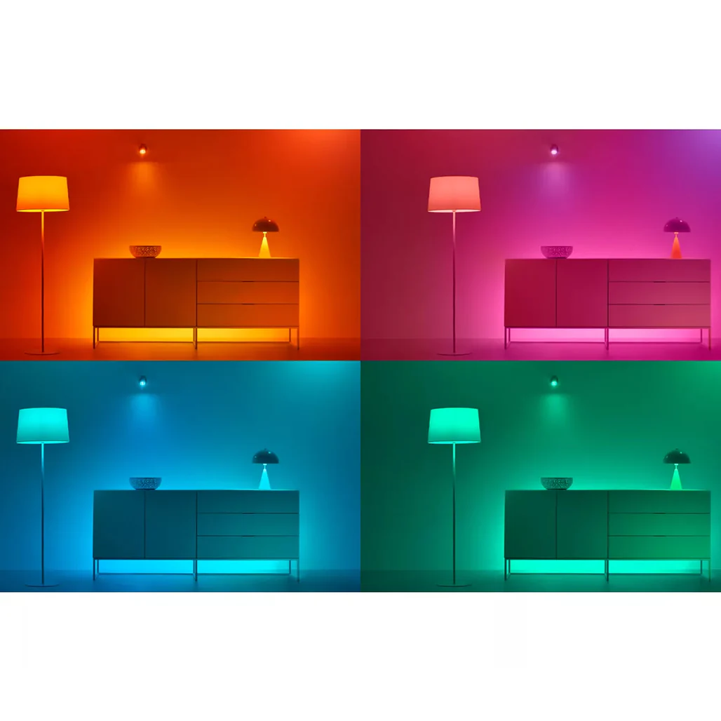 WiZ Smart WiFi LED Light Bulb E27 – 2 Pack, Colour & White Ambience, 60W Equivalent, App & Voice Control, Indoor Home Lighting for Living Room & Bedroom - Image 6