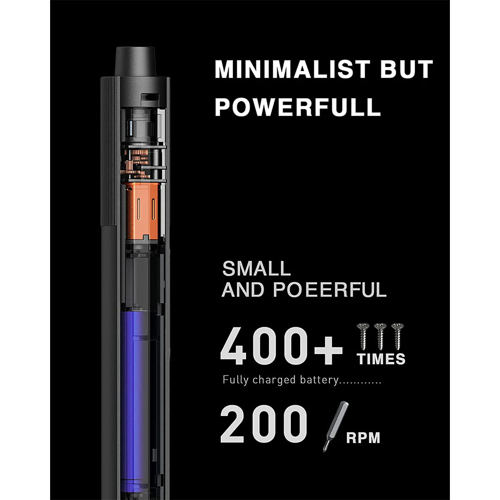 Xiaomi Electric Precision Screwdriver – High-Precision Magnetic Motor with 24 S2 Steel Bits, 170RPM Speed, and Aluminium Alloy Case - Image 7