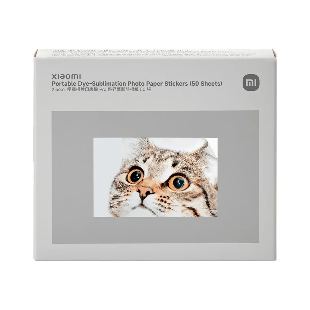 Xiaomi Portable Dye-Sublimation Photo Paper Stickers - 50 Sheets