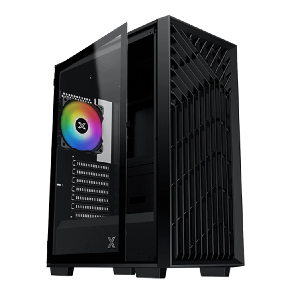 Xigmatek Lux G - Black Metal Grey ATX Case - Image 4