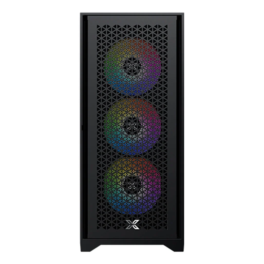 XIGMATEK LUX S - Black ATX 4PCS Fixed RGB Fans Galaxy II