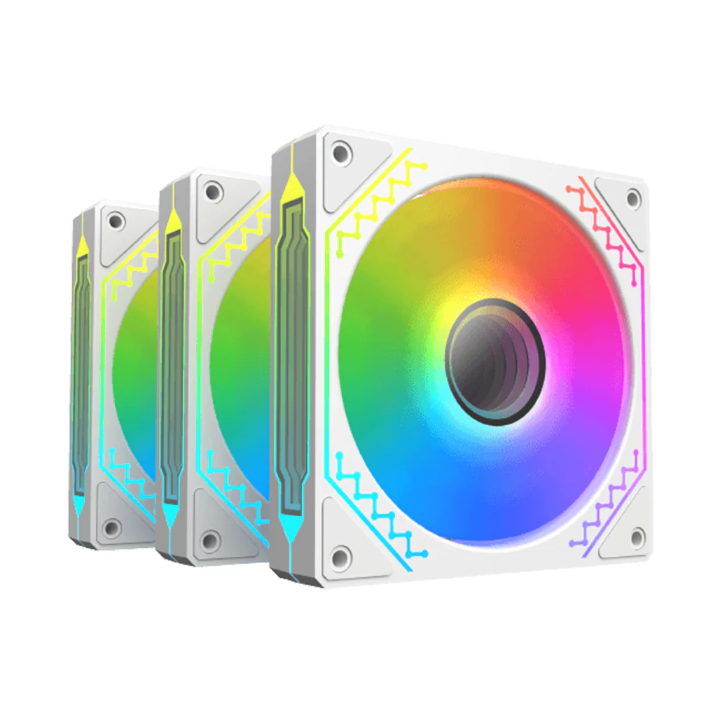 Xigmatek Starz Pro | 120mm ARGB Infinity Mirror Fan Kit - Image 10