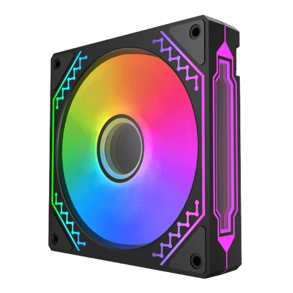 Xigmatek Starz Pro | 120mm ARGB Infinity Mirror Fan Kit - Image 2