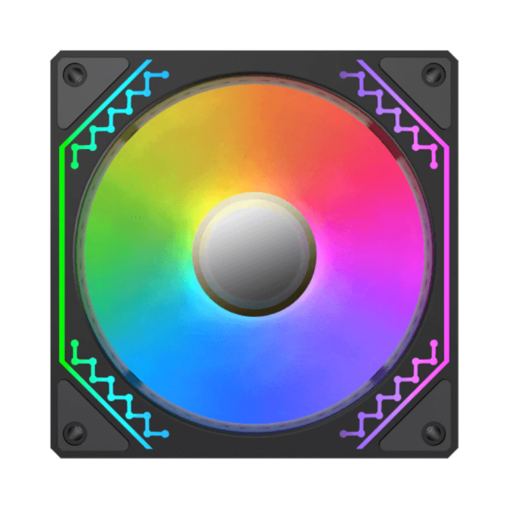 Xigmatek Starz Pro | 120mm ARGB Infinity Mirror Fan Kit - Image 4