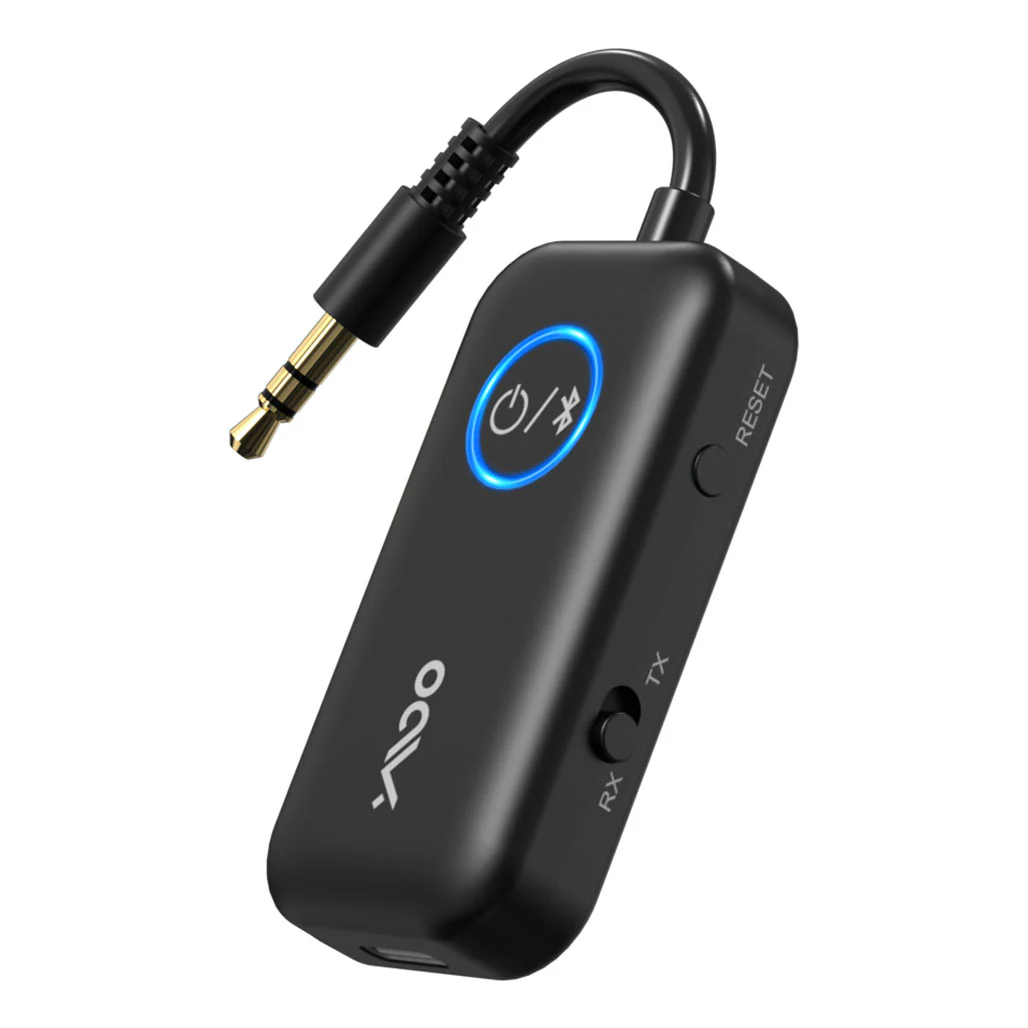YMOO B06T2 Bluetooth 5.3 Audio Adapter | Wireless Transmitter & Receiver with AptX Low Latency HD | Dual Pairing for TV, PC, Car Speakers - Image 2