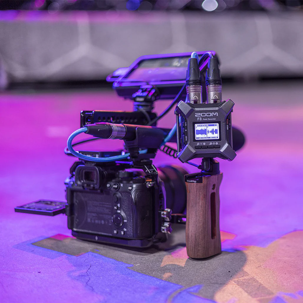 Zoom F3 32-Bit Float Field Audio Recorder with Dual A/D Converters, XLR Inputs, and 192 kHz WAV Recording - Image 9