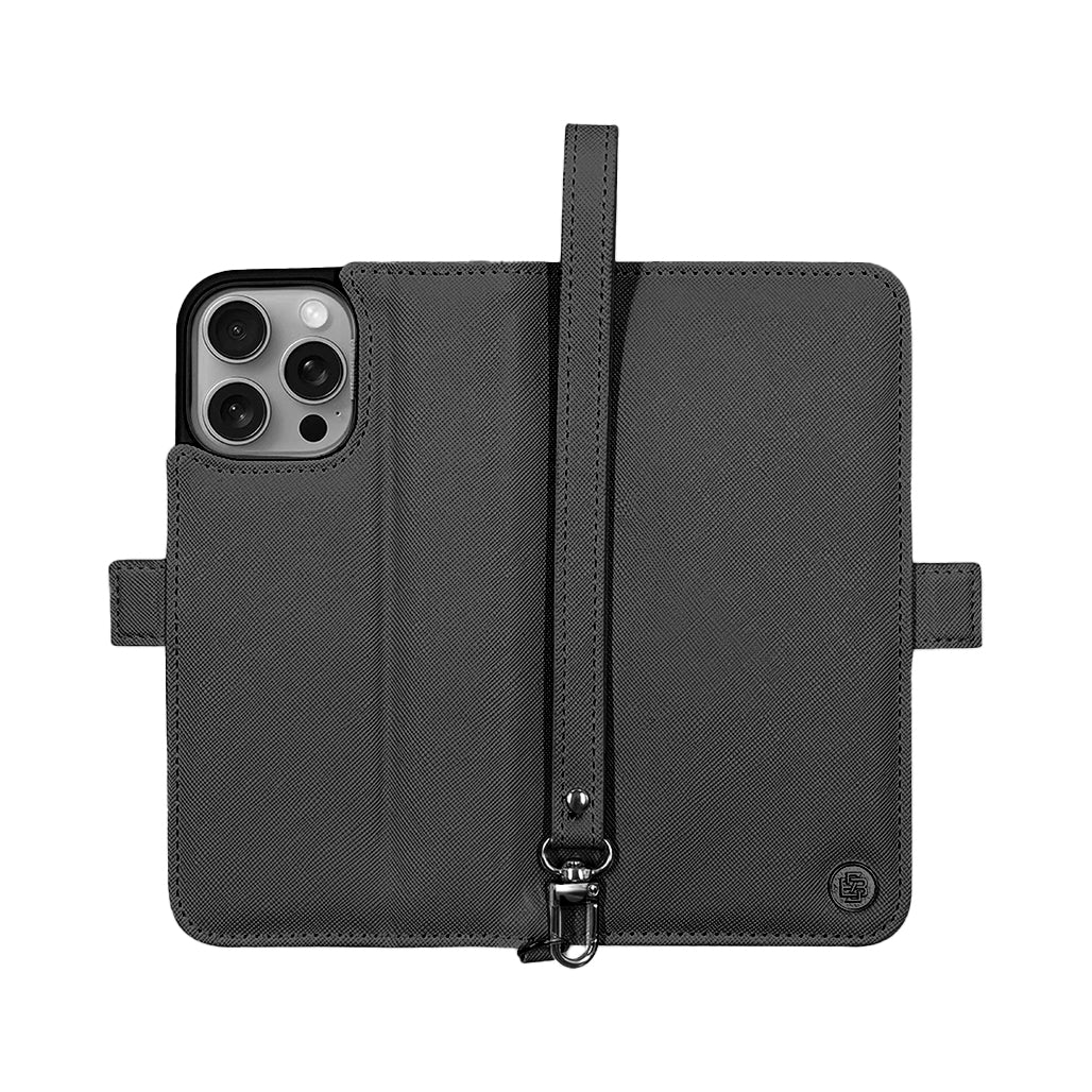Zuck Bear Shockproof Wallet Case for iPhone 16 Pro – Dual Card Slots, Magnetic Closure & Stand Function